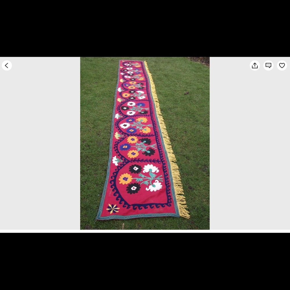 Antique suzani wall hanging Uzbekistan stunning